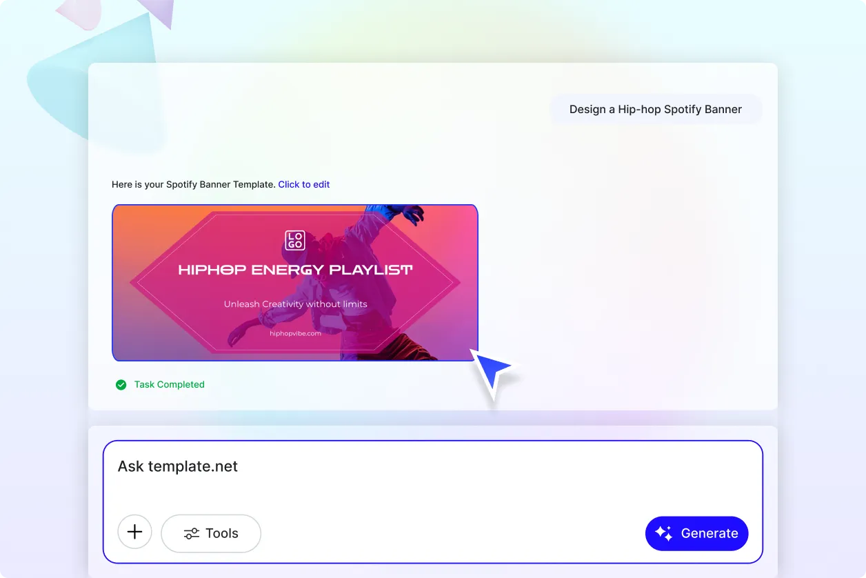 Free AI Spotify Banner Generator, Create Spotify Banner image Designs Online [ No Signup ]
